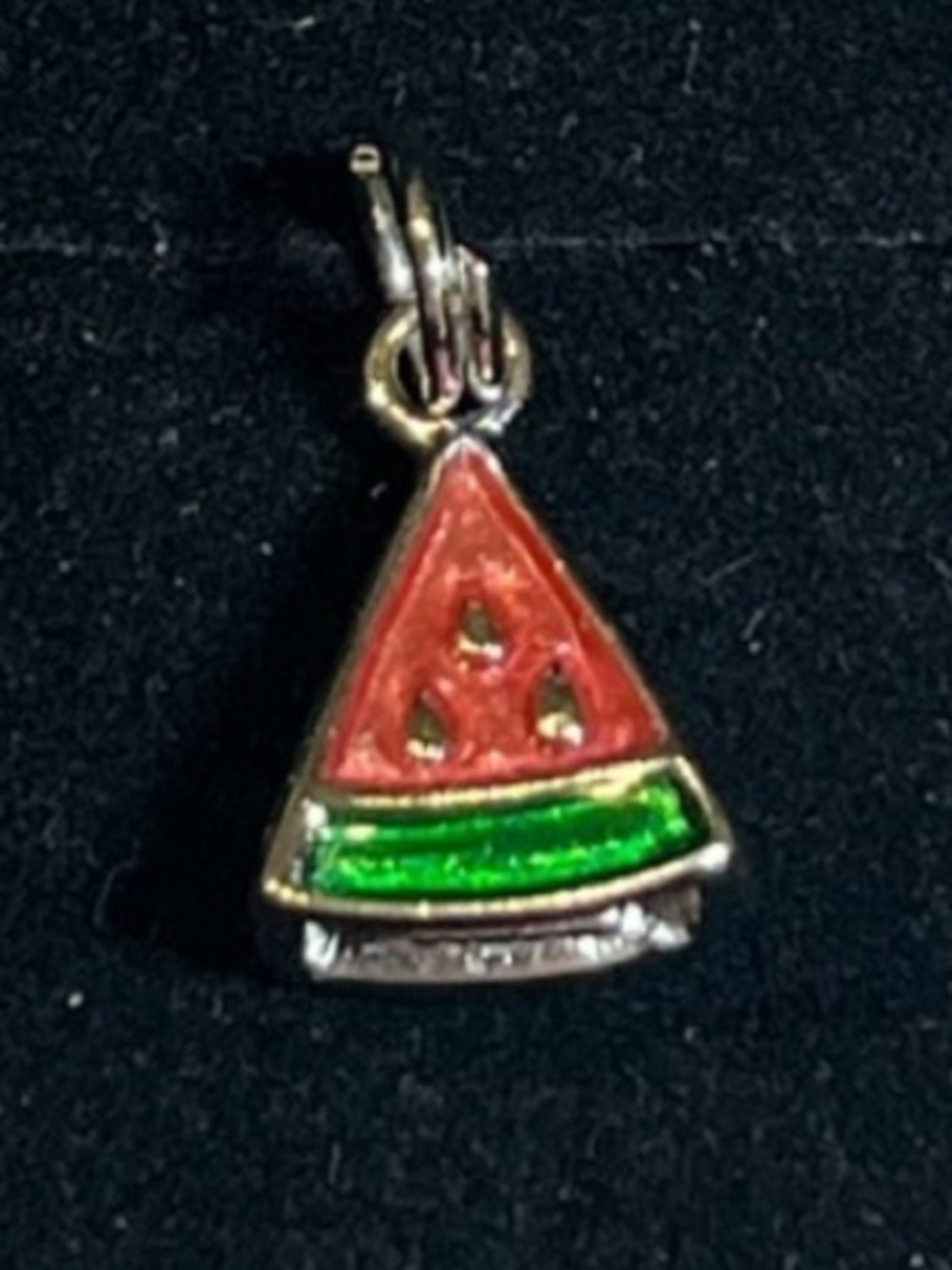 Sterling silver watermelon charm